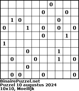 Binaire Puzzel