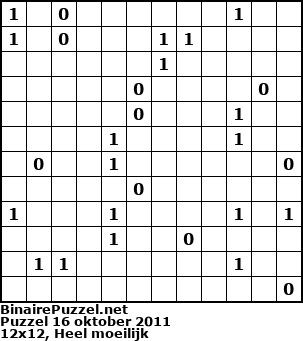 Binaire Puzzel