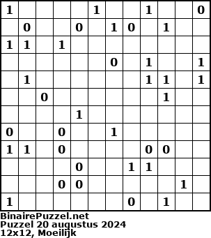 Binaire Puzzel