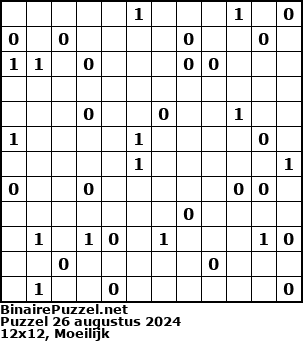 Binaire Puzzel