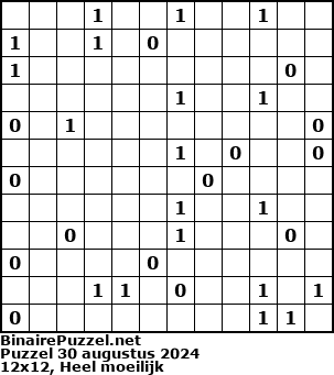 Binaire Puzzel