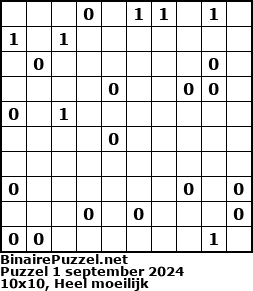 Binaire Puzzel