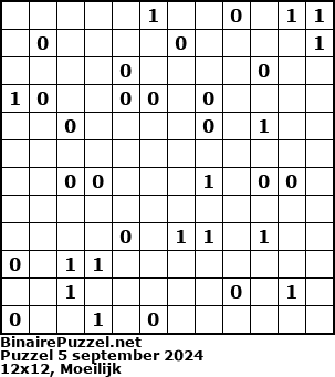 Binaire Puzzel