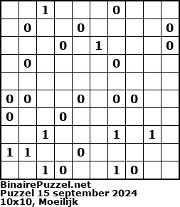 Binaire Puzzel