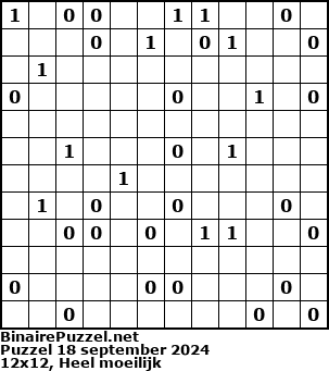 Binaire Puzzel