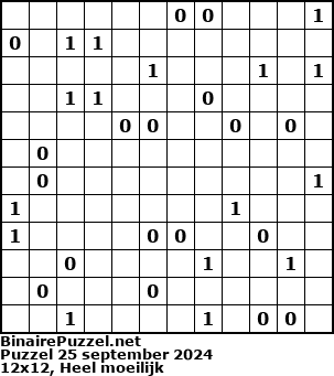 Binaire Puzzel