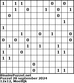 Binaire Puzzel