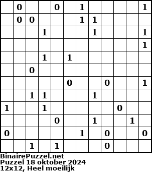 Binaire Puzzel