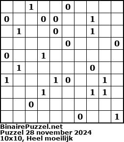 Binaire Puzzel