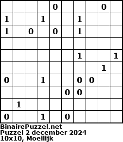 Binaire Puzzel
