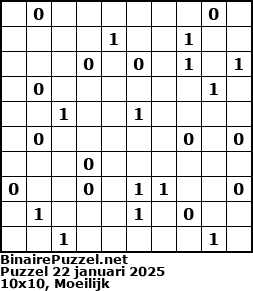 Binaire Puzzel