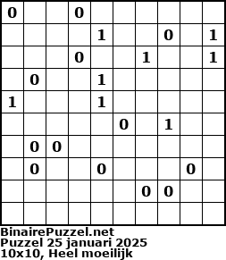Binaire Puzzel