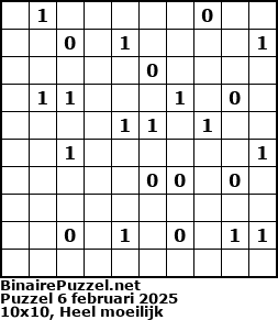 Binaire Puzzel