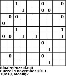 Binaire Puzzel