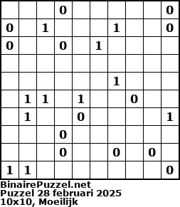 Binaire Puzzel