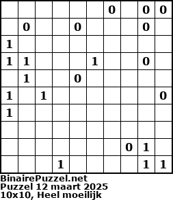 Binaire Puzzel