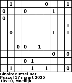 Binaire Puzzel