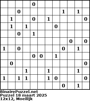 Binaire Puzzel
