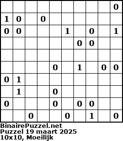Binaire Puzzel