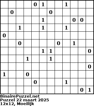 Binaire Puzzel
