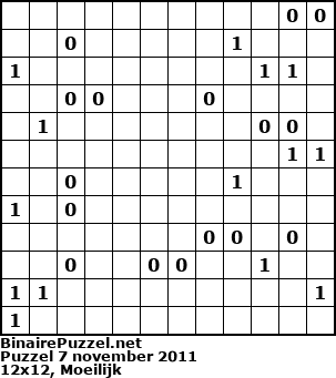 Binaire Puzzel