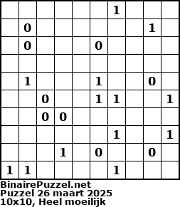 Binaire Puzzel