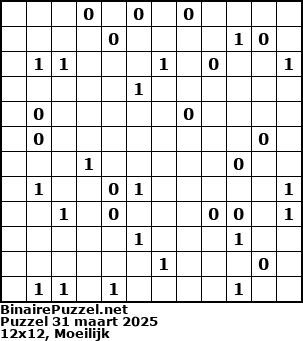 Binaire Puzzel