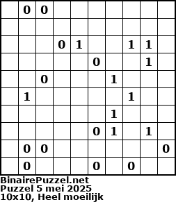 Binaire Puzzel