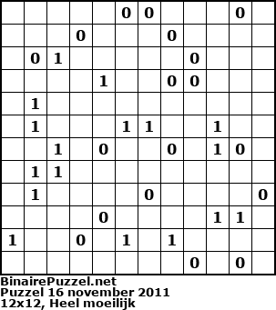 Binaire Puzzel