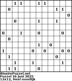 Binaire Puzzel