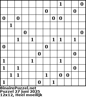 Binaire Puzzel