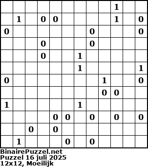 Binaire Puzzel