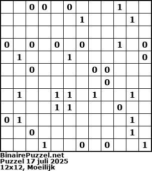Binaire Puzzel