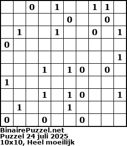 Binaire Puzzel