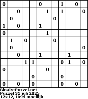 Binaire Puzzel