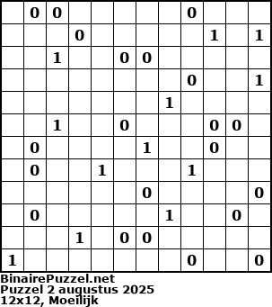 Binaire Puzzel