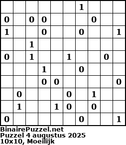 Binaire Puzzel