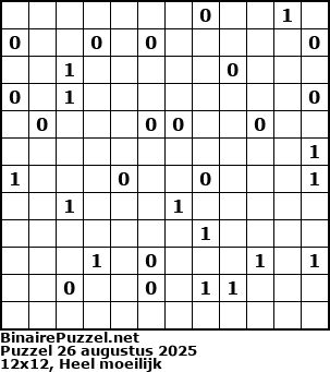 Binaire Puzzel