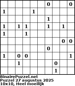 Binaire Puzzel