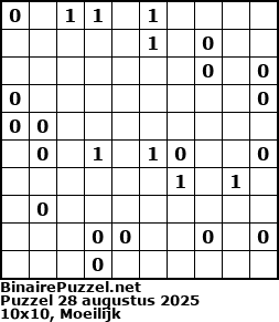 Binaire Puzzel