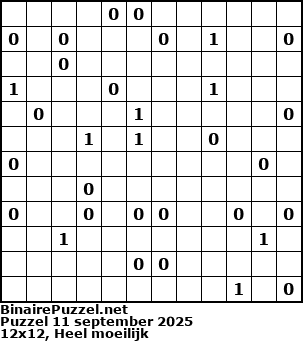 Binaire Puzzel