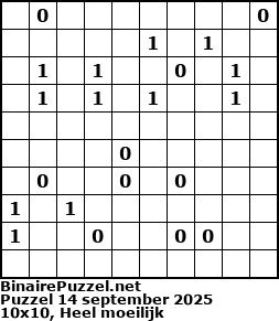 Binaire Puzzel