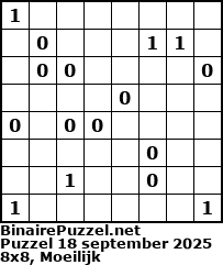 Binaire Puzzel