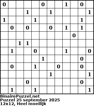 Binaire Puzzel