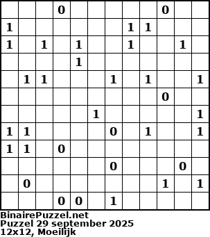 Binaire Puzzel