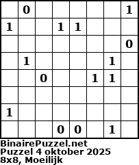 Binaire Puzzel