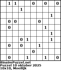 Binaire Puzzel