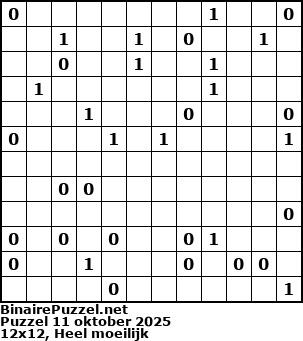 Binaire Puzzel