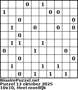Binaire Puzzel
