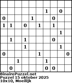 Binaire Puzzel